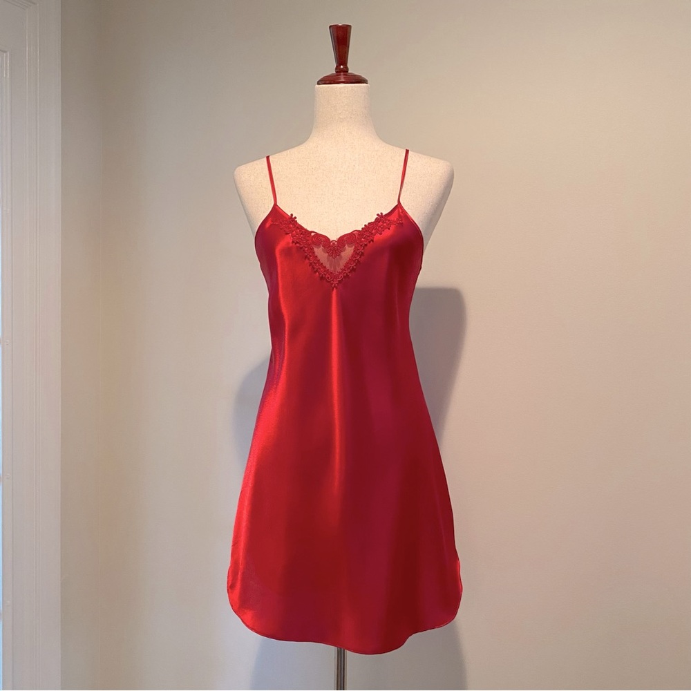 Red Lingerie Women’s Size Small - with Matching Hanger and Heart accessory